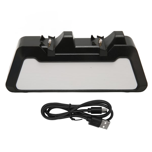 Laderstasjon for PS5-kontroller - Rask lading, dobbel kontrollerlading, ladestativ med ladestatusindikator, svart