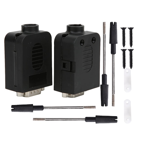 2-pack DB9 9-stifts hane-serie till terminaladapter med hölje