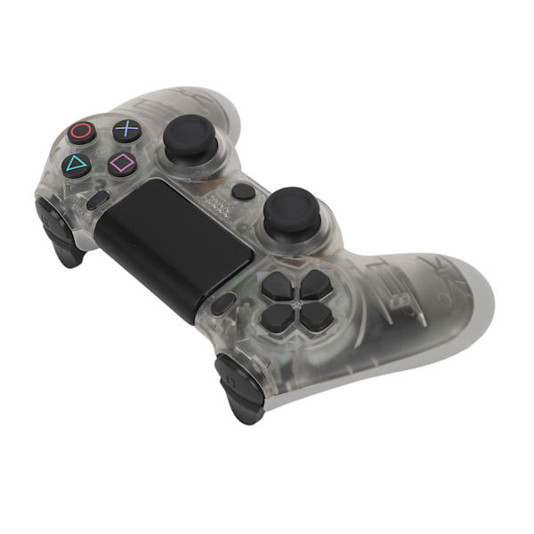 Fjernbetjening Joystick Gamepad Følsomme Knapper Ægte Vibration Forhindrer Glidning Trådløs Spilkonsol til Computer Telefoner Transparent Grå
