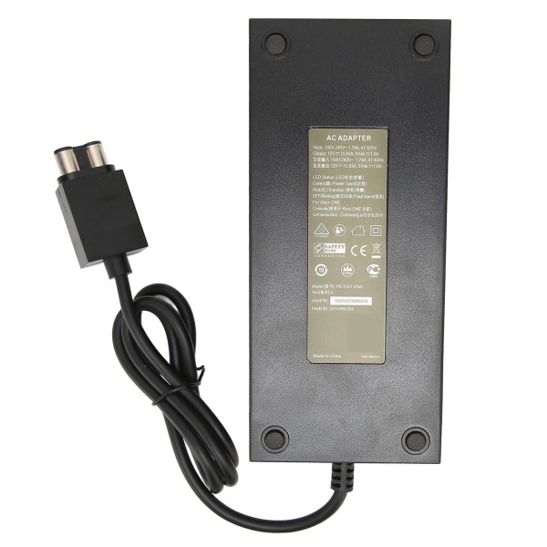 Til Xbox One strømadapter Universal spilkonsoloplader med strømledning 100‑240VUK stik-W