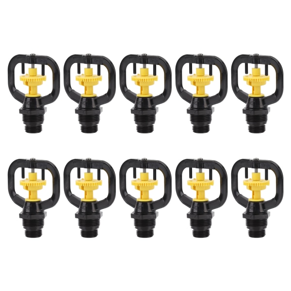 10 stk. Refraksjonsmikrodyse Butterfly Roterende Sprinkler Hagevanning Roterende Dusjdyse G1/2 G3/4 Hanngjenger