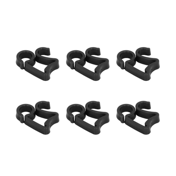 150 Utendørs Lys Klips for Julepynt: Vanntette, Frostsikre Plast Takrennekroker for Halloween & Julelys (Sorte)