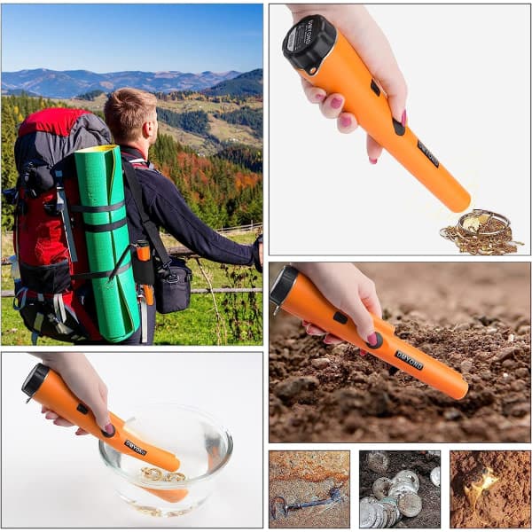 [02]Metal Detector Pinpointer, Professional Waterproof Handheld, ZQKLA