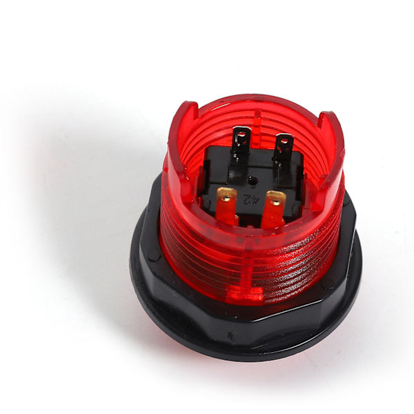 DIY Arcade Joystick Kit USB Chip Controller 5V med Upplysta Knappar Ingen Fördröjning (Röd Blå)