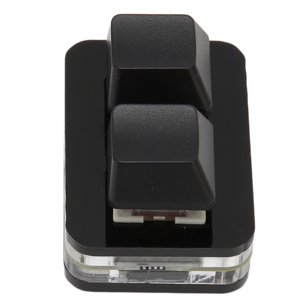 USB 2-näppäimen Mini-näppäimistö Mukautettava RGB LED-taustavalaistus Makro-ohjelmointi Näppäimistö Windowsille OS X:lle Linuxille Musta