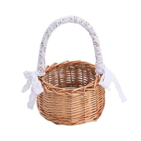 Legg til boblekolonner og boblebomull for å sende blomster, håndverk, blomsterkurver, blomsterkurver, små bærbare kurver [Jentekurv Medium]