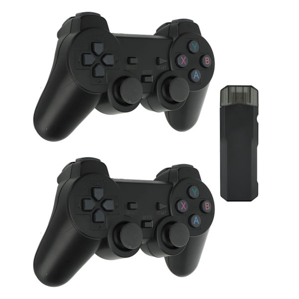 4K Videospilkonsoll med Forskellige Spil Trådløs Joystick Spilsystem til Dobbelt Spillere Engelsk 32G