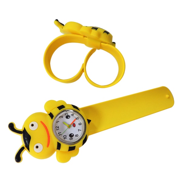 2 st Watch(Bee),Vattentät Barnarmbandsur Quartz Movement,3D tecknad design,Digital Watch för 3 år till 11 år flicka Pojke