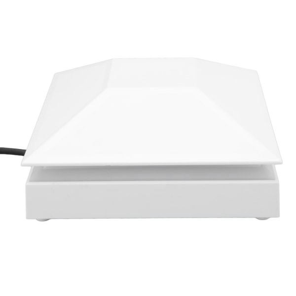Konsol køleventilator 12W 3 vindhastigheder Touch Switch Justerbar konsol Støvtæt køleventilator med LED-lys USB-porte Hvid- W