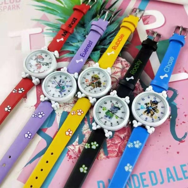 1 delar watch(lila),Vattentät barnarmbandsur Quartz Movement,3D tecknad design,Digital watch för 3 år till 11 år gammal flicka