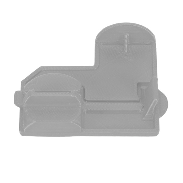 SD2SP2 Kortläsarskydd Hög Noggrannhet Stark Hållbar ABS SD2SP2 Adapter Skydd för NGC Skydd Ersättning Silvergrå