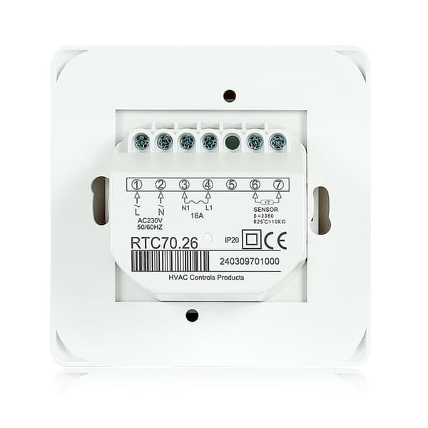 Manual Electric Floor Heating Thermostat with AC 220V 16A Probe, Mechanical Floor Heating Thermostat Controller [Energy Class A+++]