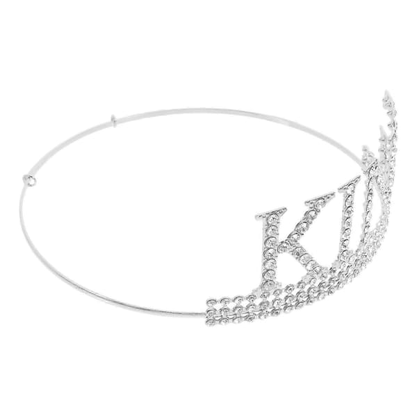 prodef Bursdagskongekrone for menn og gutter Rhinestones Krone Bursdagskrone Cosplay Krone Hodeplagg bra