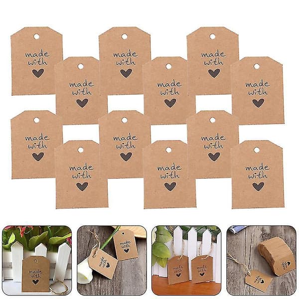 100 st Presentförpackningsetiketter