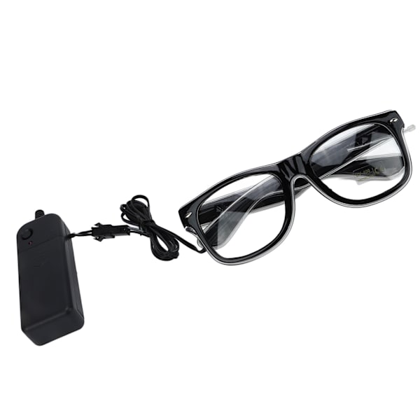 EL Lysende Briller 3 Lysmoduser LED Lysende Briller Blinkende LED Lysende Briller for Festivaler Nattklubber Klar Blå