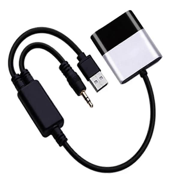 Bluetooth 5.0 AptX-HD-adapter med Y-kabel til BMW og Mini Cooper USB+AUX iPod iPhone musikgrænseflade (300B)