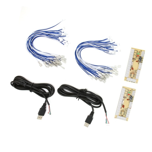 2-spillers Arcade-koder uten forsinkelse - DIY Arcade-koder med USB-kabler og knapptråder for MAME