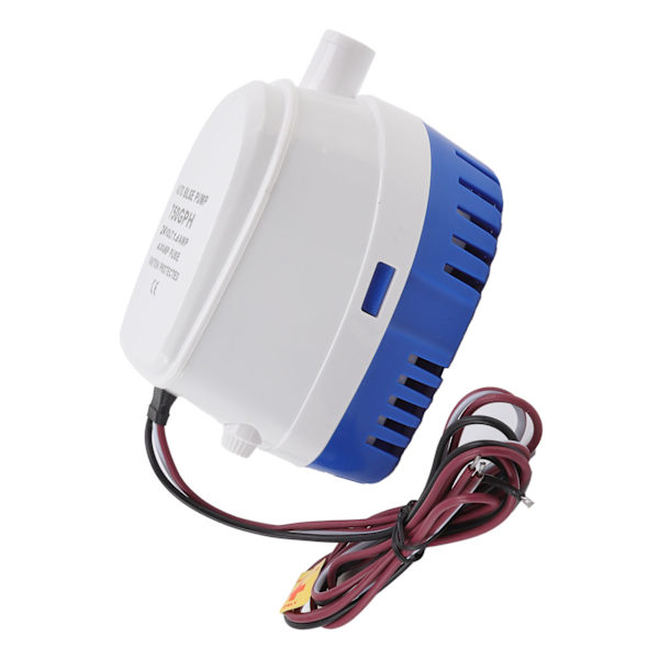 Automaattinen pohjapumppu, iskunkestävä, mini, monitoiminen, DC-upotuspumppu kellukkeella, 24V 1.6A 4A sulake