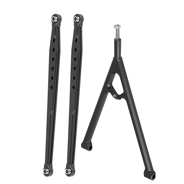 Trekantstøttebjelke Frontstøttebjelke for AXIAL SCX10 4-hjulsdrevet elektrisk RC-bil (Svart)