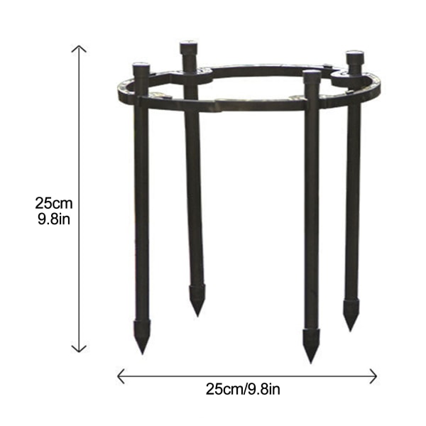 Rapukynsi orkidean kiinnike 11 mm kukkapilarin edistynyt kannake-11 mm rapukynsi orkidean kiinnike-11 * 25 cm ympyrä * 25 cm - musta (materiaali: muovipinnoitettu teräs p