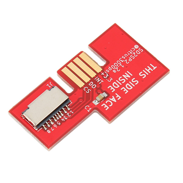 RPi Pico -joustava mikrokontrolleri -kortti, kaksiydininen 264 kt ARM Cortex M0+ -suoritin, SD2SP2 SDLoad SDL -sovitin, punainen