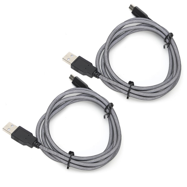 2ST 1,5M PVC-värd Micro USB -laddningskabel Hållbar passform för Nintendo Ny 3DSXL NDSi 2DS-W