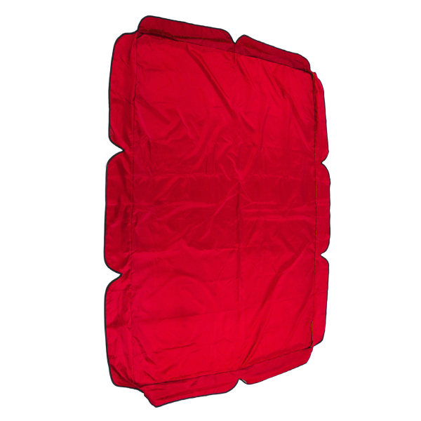 Swing Canopy 600D Sølvcoated Oxford Cloth Vandtæt Swing Top Cover til Outdoor Red