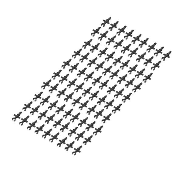 100 stk 4/7 mm Slange Mikro Pigg End Plugger Vanningstilbehørsett for Hage Landskapsarbeid Plen