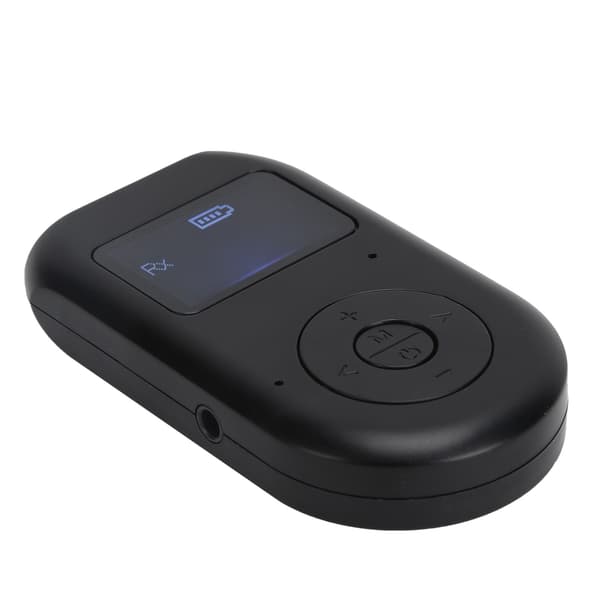 2 i 1 Bluetooth 5.0 Adapter Mottaker Sender med LCD-skjerm Håndfri Lyd