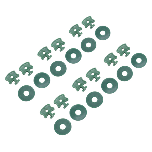 100 stk. Drivhus Twist Clips Plastik Skyggefastgørelsesclips med Skiver til Drivhusisolering Boble Net Wrap