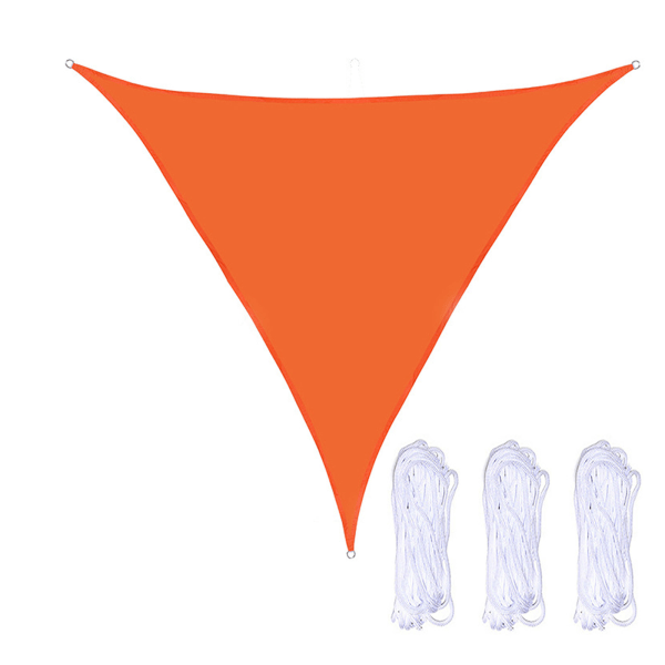 2*2*2 meter triangulär skugga segel sommar utomhus innergård utomhus vattentätt solskydd UV-skydd (orange) med tre rep