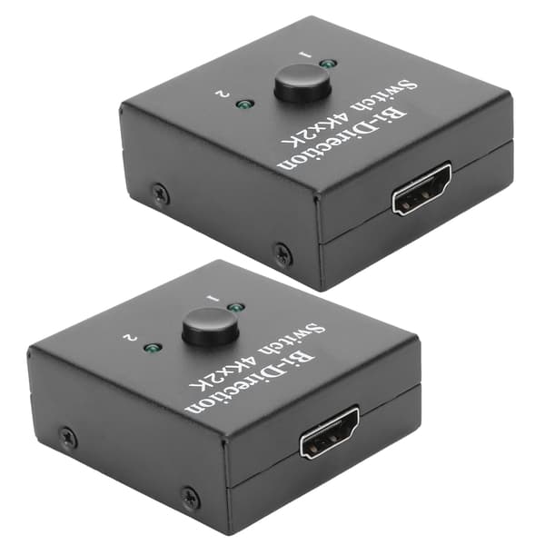2st HDMI Dubbelriktad Switch Converter Switch Hub HDCP 2x1 1x2 In Ut