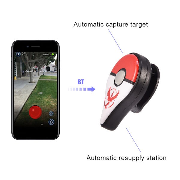 Bluetooth V4.1 Rannekello-ranneke Pelivaruste Nintendo Go Plus Red