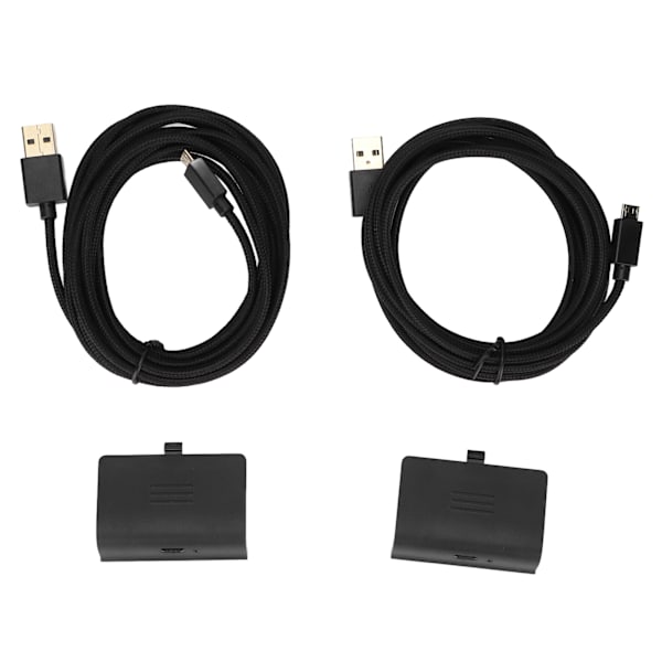 2-pack Laddningsbart Batteripaket för Kontroller Kompatibelt Spela och Ladda-Kit med USB-Laddningskabel för XBOX ONE