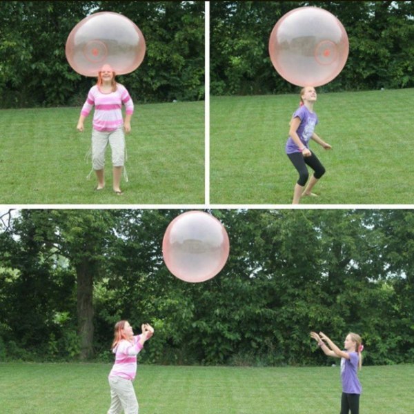 Bubble Ball oppblåsbar morsom ball Fantastisk Super Bubble Ball hoppende ball for barn utendørs fest- W