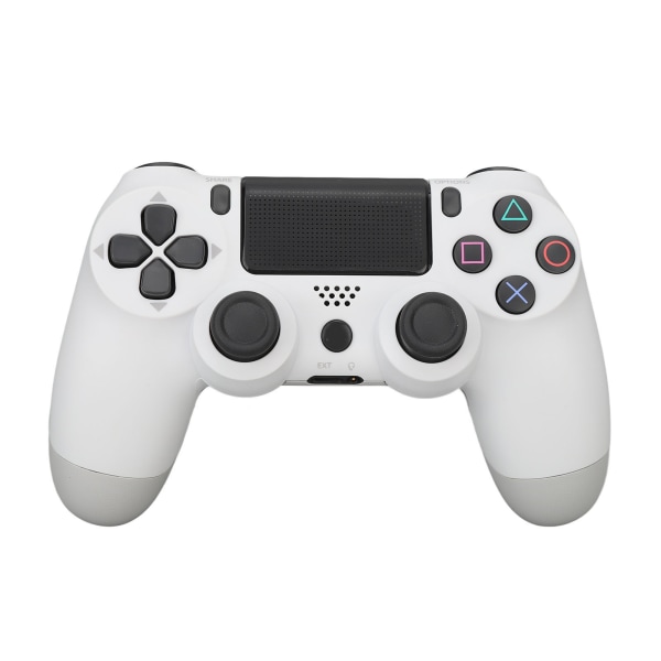 Trådlös Spelkontroll Multifunktionell Dubbel Vibration Bluetooth Spelkontroll för PS4 Spelkontroller Vit