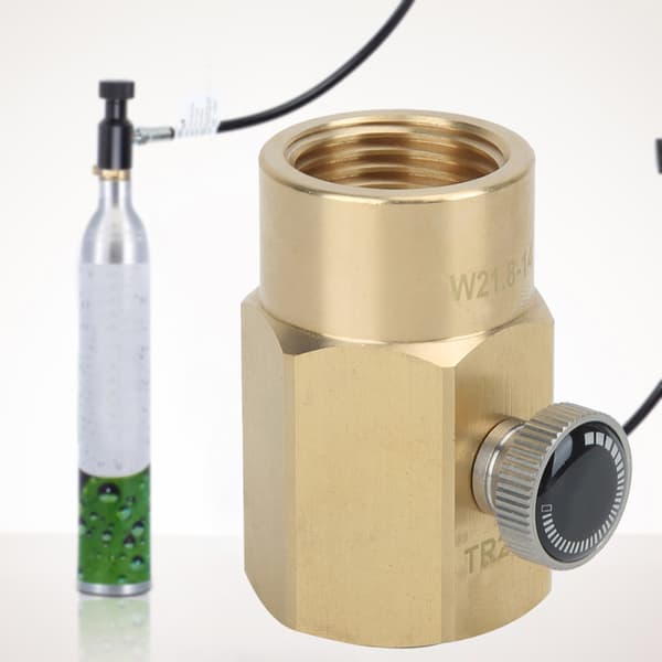 Mini messing G1-2 til W21.8-14 sodavandsventiladapter til SodaStream