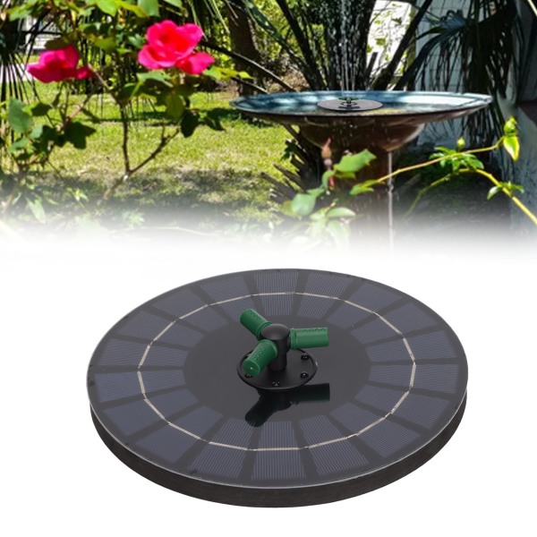 LED RGB Solardriven Fontänpump Flytande Vattenpump Landskapsfontänpump för Trädgårdsdekoration