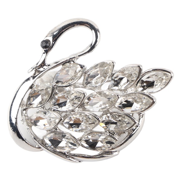 Crystal Elegant Swan Bird Brooch Pins Jewelry for Women - Perfect for Banquets, Weddings, and Daily Wear