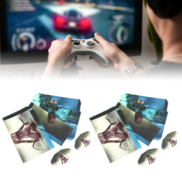 2 stk. GYTM1883 2077 Innovative Hudbeskyttende Klistermærker Passer til SONY PS4 Konsol Controller