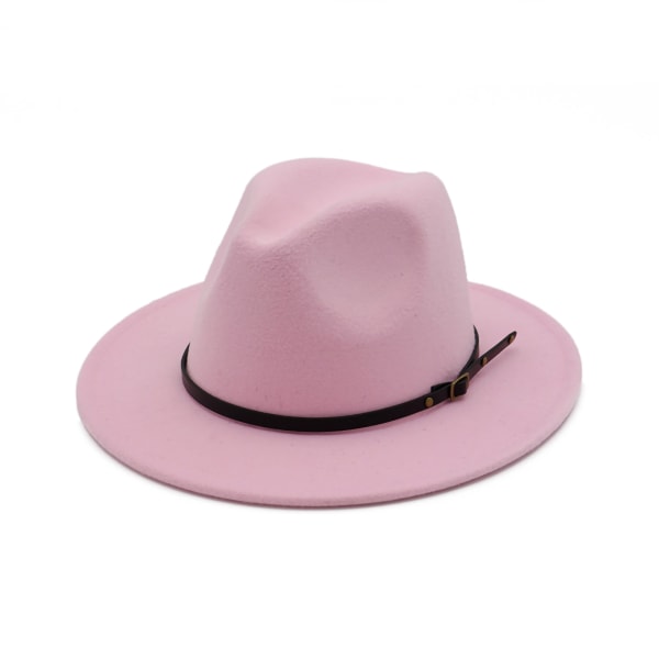 Vaaleanpunainen brittityylinen silinterihattu Vintage Bowler Hat Kampalattu Coachman-hattu syystalvelle