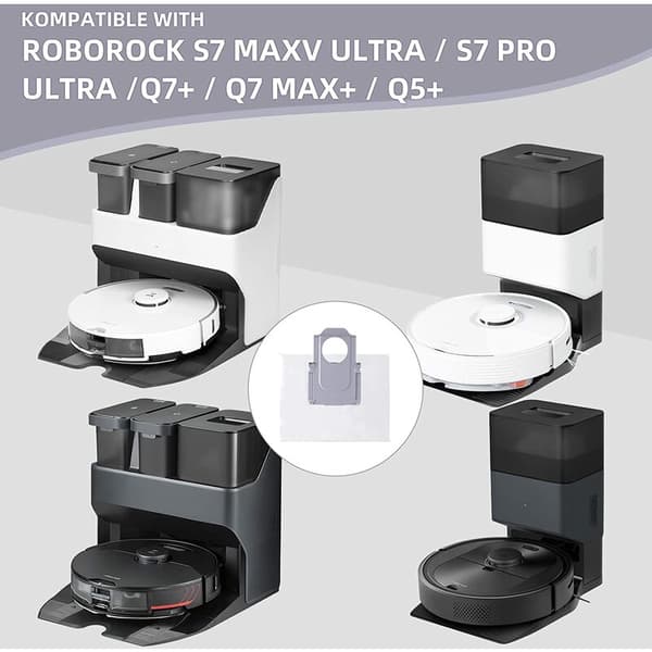 8-pack dammpåsar för Roborock S7 MaxV Ultra / S7 P