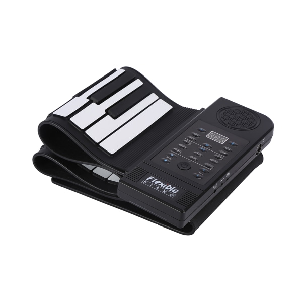 Bærbar 61-tasters roll up myk silikon Fleksibel elektronisk digital musikk keyboard Piano New- W