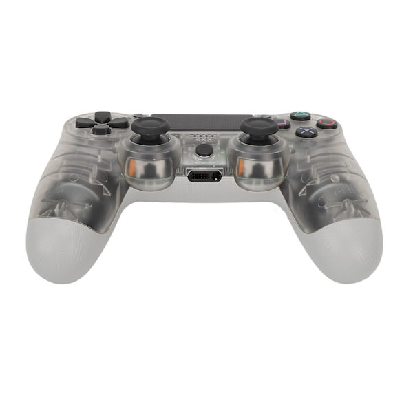 Fjernbetjening Joystick Gamepad Følsomme Knapper Ægte Vibration Forhindrer Glidning Trådløs Spilkonsol til Computer Telefoner Transparent Grå