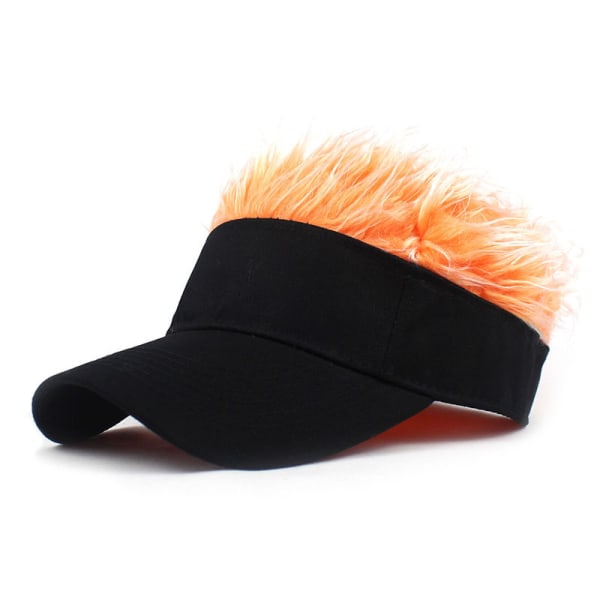1 baseball caps utendørs sports cap hip hop lue - svart+oransje