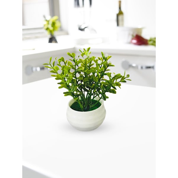 Simulert grønn plante potteplanter simulert sukkulent liten bonsai (hirse potteplanter)