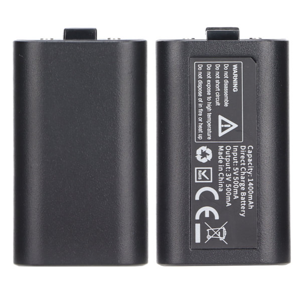 Genopladeligt Batteri til Xbox One Controller 1400mAh Udskiftningsbatteri til Xbox One Trådløs Controller