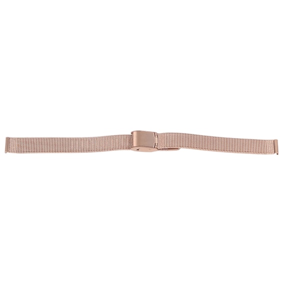Roséguld Armband i Rostfritt Stål - Vävt Ersättningsband för Män och Kvinnor, 0,39 tum Bredd