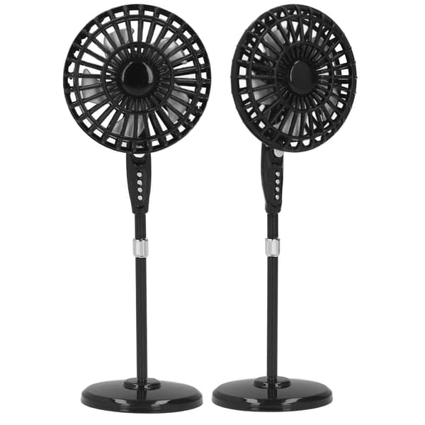 1 12 Dukkehus Mini Metal Elektrisk Ventilator Miniature Model til Stue Møbler Tilbehør Sort