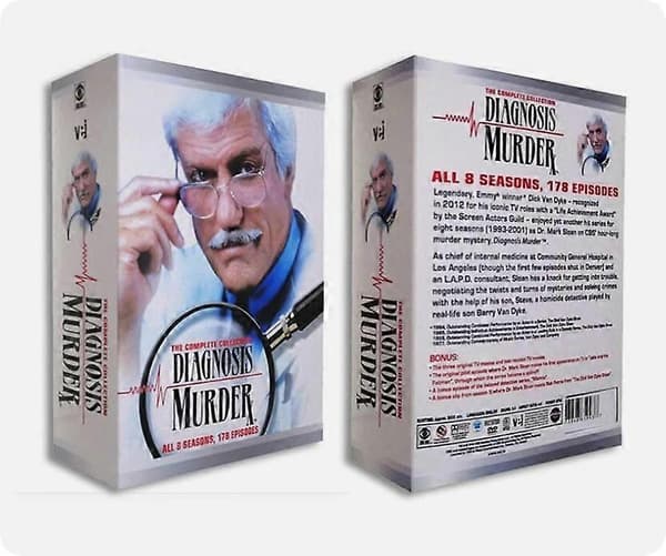 【02】Diagnosis Murder: Den Komplette Serie Samling 1-8 Ny 32-Disc DVD engelsk version